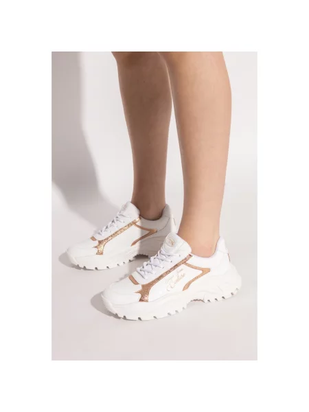Sneakersy Versace Jeans Couture skórzane na platformie białe