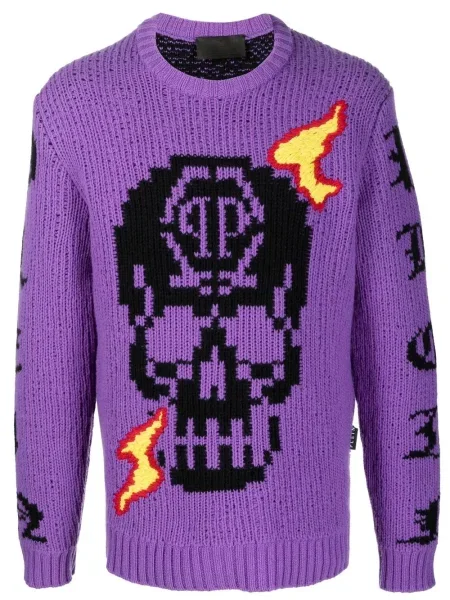 Pulover Philipp Plein violet