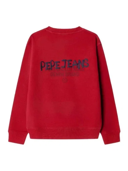 Geacă de blugi copii Pepe Jeans roșu