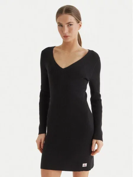 Calvin Klein Jeans Vsakodnevna obleka črna