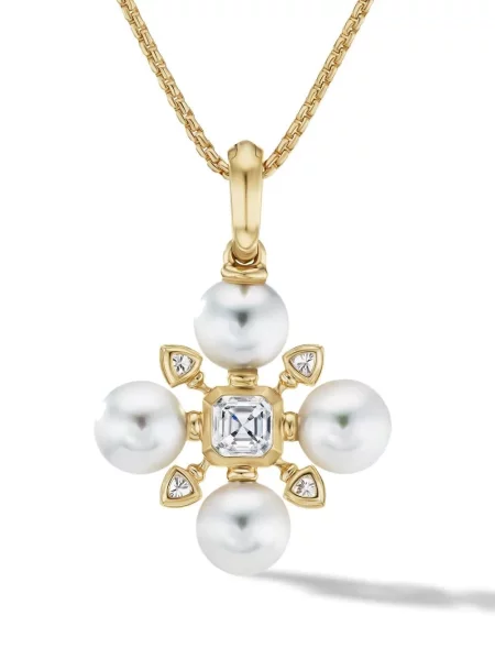 Pandantiv David Yurman cu perle galben