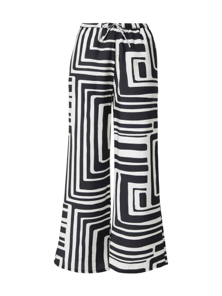 Hailys Pantaloni negru alb