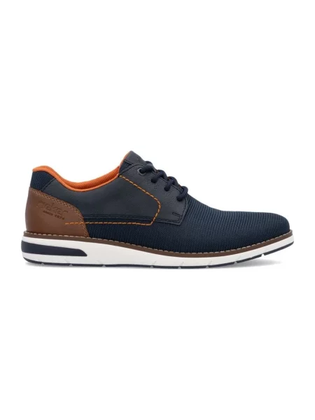 Sneakersy Rieker casual niebieskie