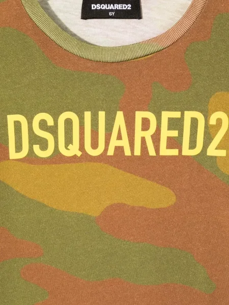Spodnie dziecięce Dsquared2 zielone