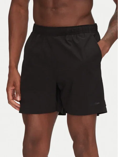 Calvin Klein Swimwear Pantaloni scurți pentru înot negru