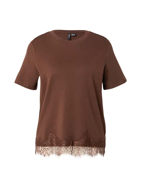 VERO MODA Tricou VMSara deschis / închis maro