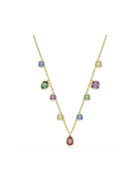 Swarovski naszyjnik pozłacany z cyrkonią IMBER żółty