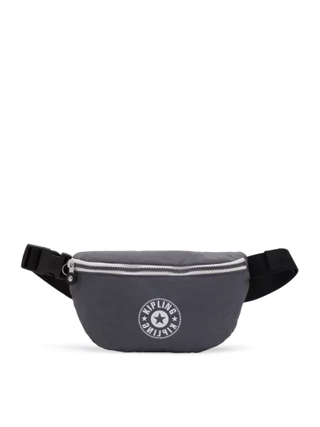KIPLING Ledvinka Fresh Lite tmavě šedá černá