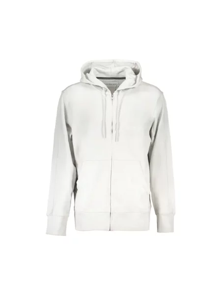 Bluza z kapturem Calvin Klein z kapturem casual szara