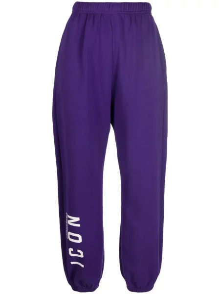 Pantaloni Dsquared2 cu imagine violet