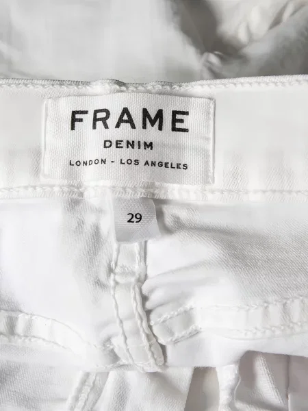 Blugi skinny Frame skinny fit alb