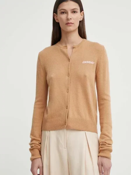 Svetr s příměsí vlny Vinny TT Soft Wool Blen hnědý