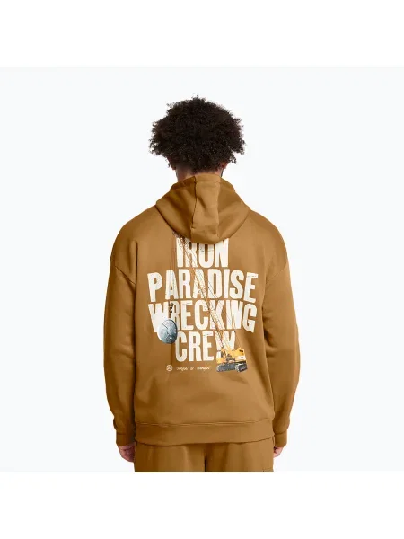 Флийс суичър с качулка Under Armour жълто