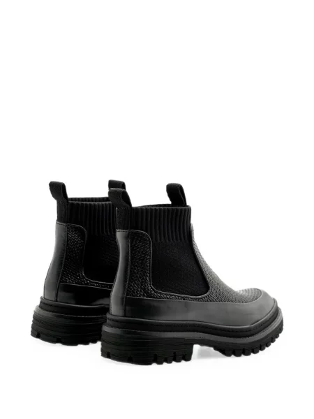 Botine chelsea Lottusse din piele negru