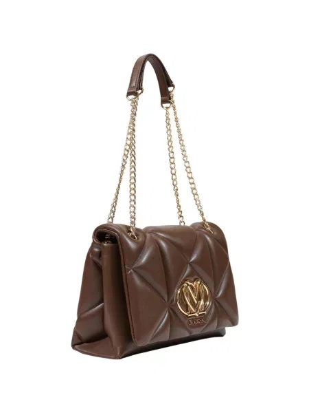 Crossbody kabelka Love Moschino z ekologickej kože hnedá