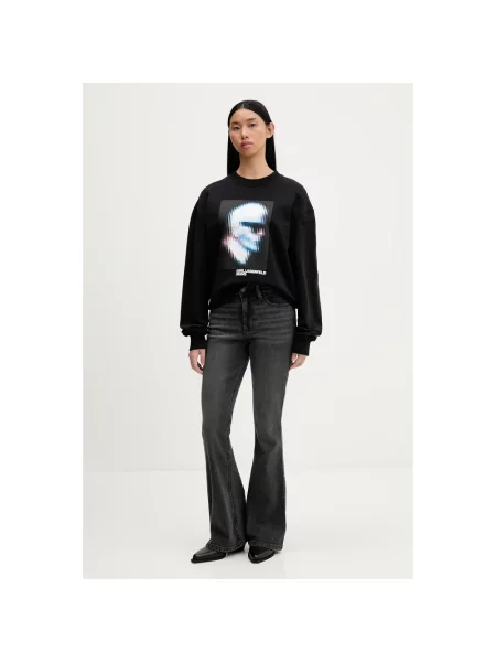 Bluza Karl Lagerfeld Jeans Relaxed Karl Sweat Black L czarna