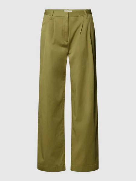 Spodnie materiałowe z zakładkami w pasie model ‘UTILITY’ Calvin Klein Jeans