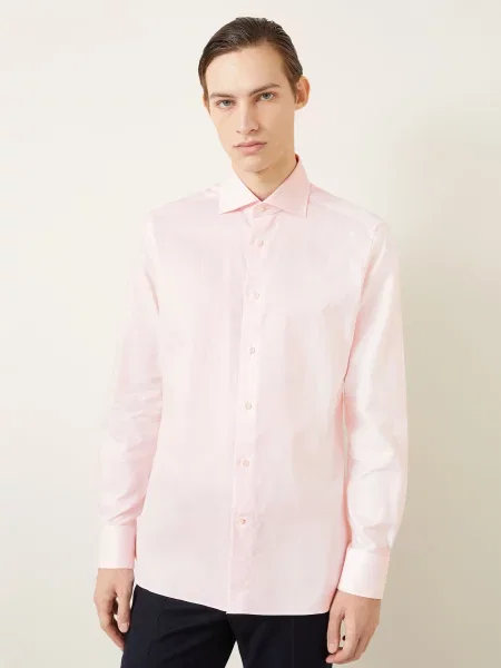 Zegna Košile Regular Fit světle růžová