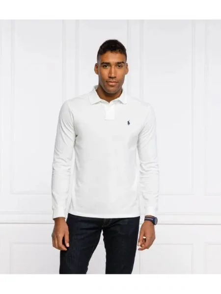 POLO RALPH LAUREN Tenisz póló | Custom slim fit fehér