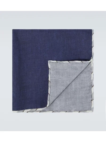 Svilena kravata Brunello Cucinelli modra