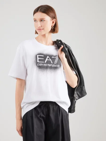 Emporio Armani Tričko čierna biela