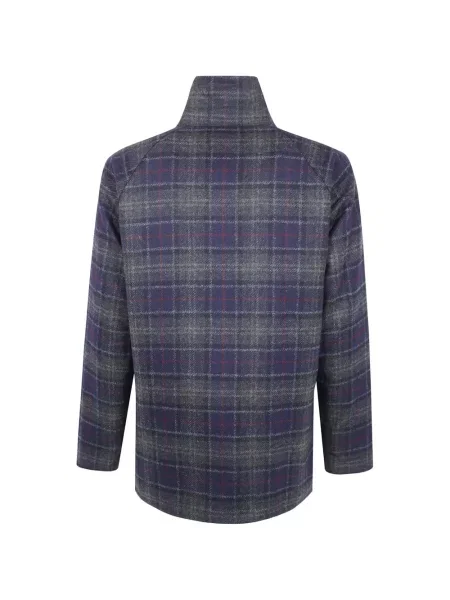 Вълнено карирано яке Barbour синьо