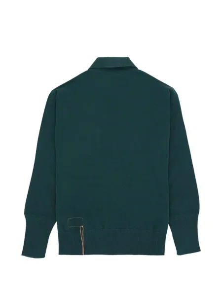 Polo Fortela din cașmir verde
