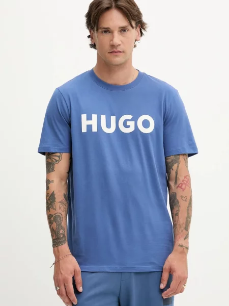 HUGO tričko Dulivio fialové