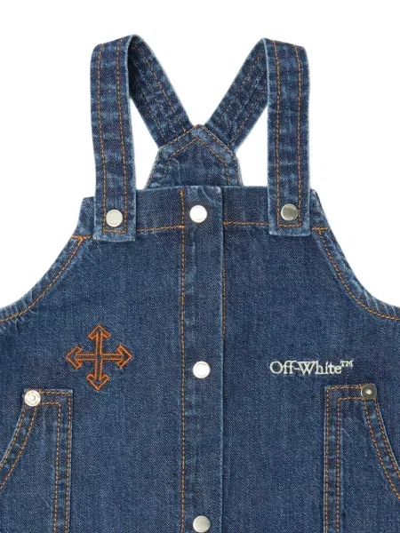 Gyerek denim ruha Off-white fehér