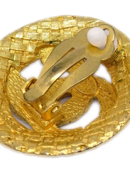 Náušnice Chanel Pre-owned zlaté