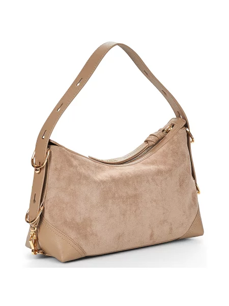 Geantă Love Moschino din piele bej