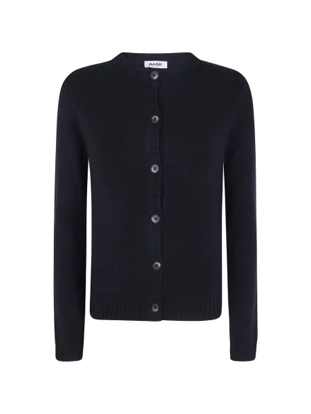 Cardigan Base din lână merinos negru