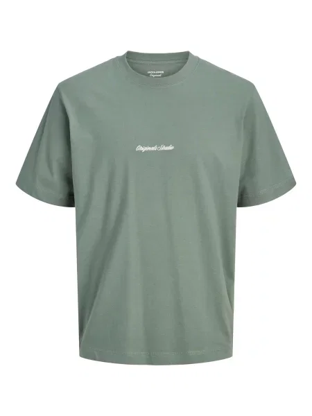 JACK & JONES Tricou JORNorrebro verde alb