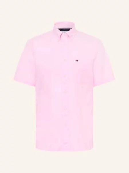 Tommy Hilfiger Košile S Krátkým Rukávem Regular Fit růžová