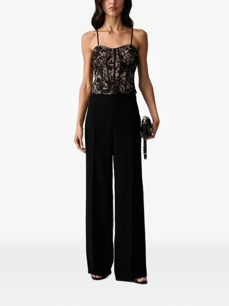 Top Guess din dantelă negru