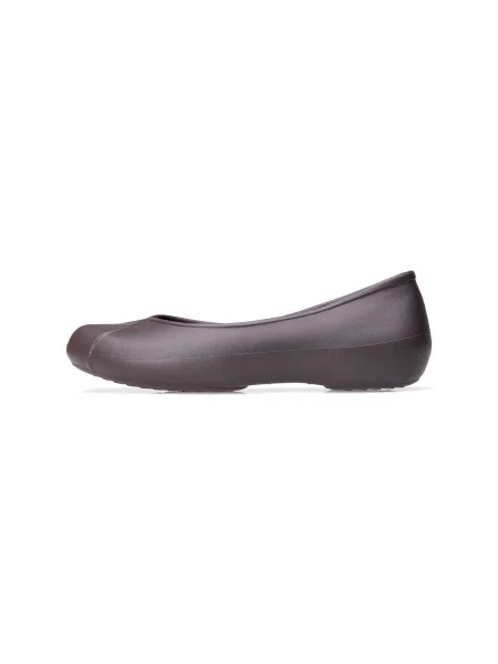 Lapos talpú félcipő Crocs barna