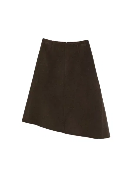 Spódnica midi Soeur wełniana do kolan zielona