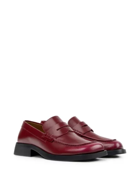 Pantofi loafer Camper din piele roșu