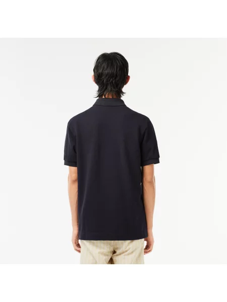 Lacoste Koszulka Polo Z Blokadą Koloru Classic Fit granatowa