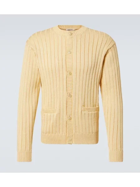 Cardigan Auralee tricotate galben