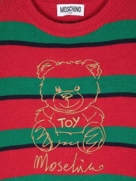 Sweter dziecięcy Moschino czerwony