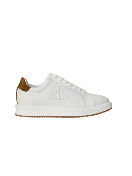Sneakersy Ralph Lauren skórzane białe