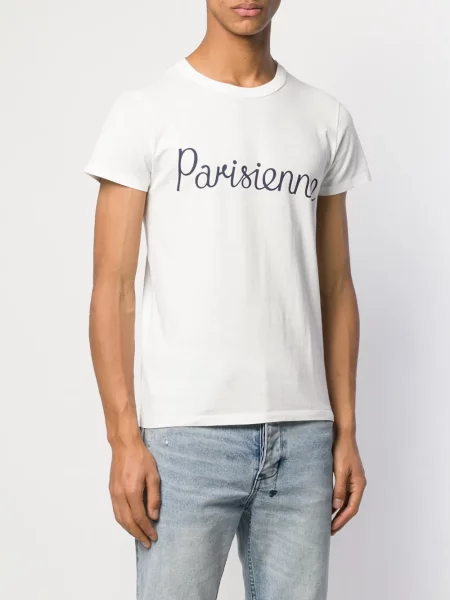 Μπλούζα Maison Kitsuné με σχέδιο λευκό