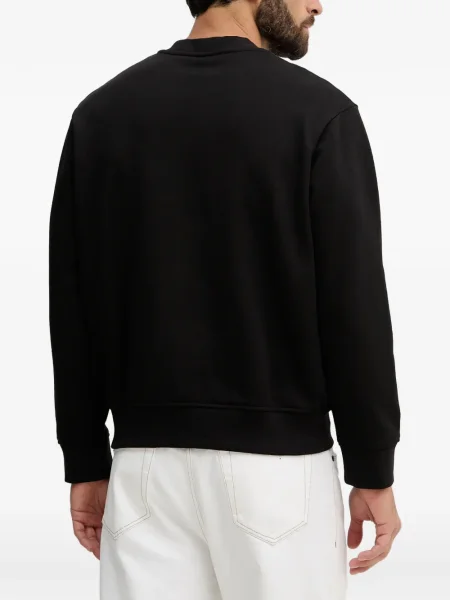 Grafic hanorac Armani Exchange cu imagine negru