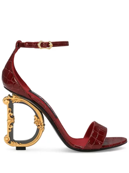 Sandale Dolce & Gabbana din piele roșu