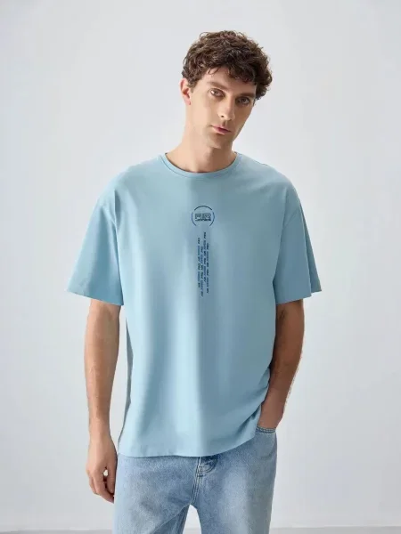 Tommy Life Majica nebeško modra