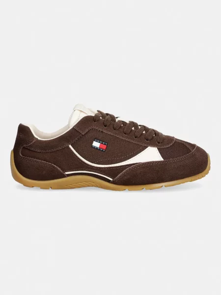 Tommy Jeans ARCHIVE LITE SUEDE sneakers de damă maro