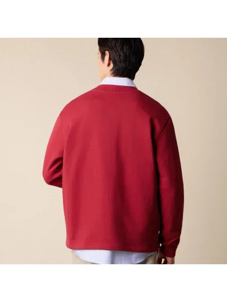Kardigan Brooks Brothers z nadrukiem z dekoltem w serek czerwony