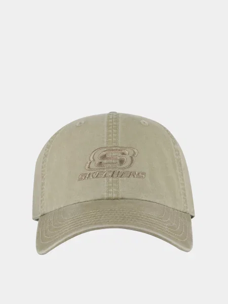 Skechers WASHED TRIPLE S HAT Кепка Хакі 