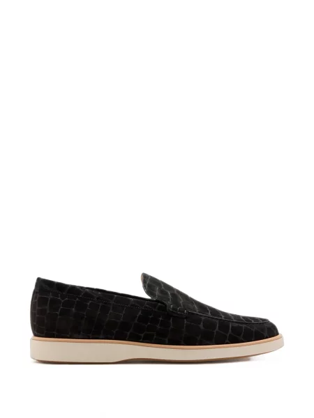 Pantofi loafer Magnanni din piele de căprioară negru